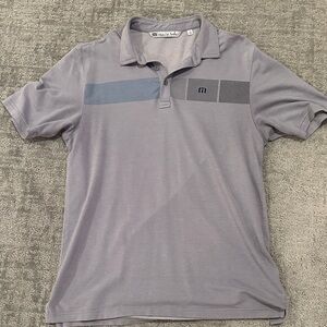 Travis Mathew Golf Men's Gray Polo Shirt